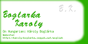 boglarka karoly business card